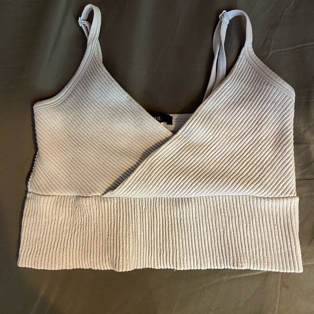 Forever 21 Crossed Crop Top